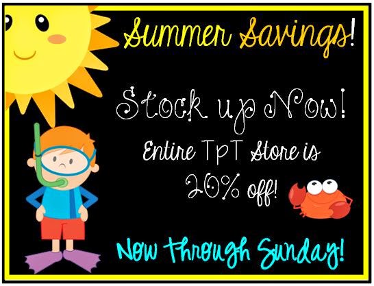 A Summer Sale! {and a freebie!}