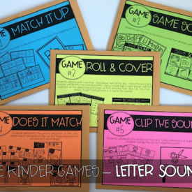 KINDER Games! {Letter Sounds}