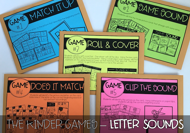 KINDER Games! {Letter Sounds}