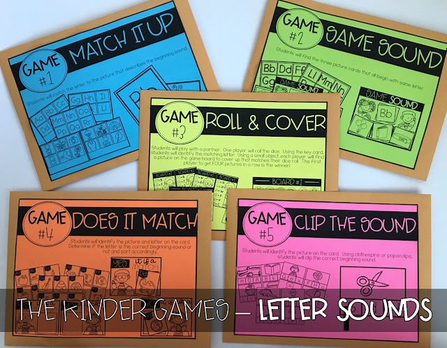 KINDER Games! {Letter Sounds}