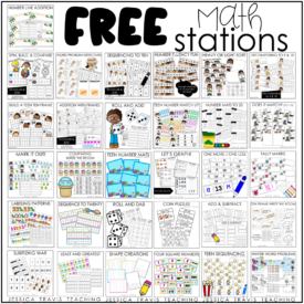 No Tricks…Just TREATS!  31 Free Math Stations